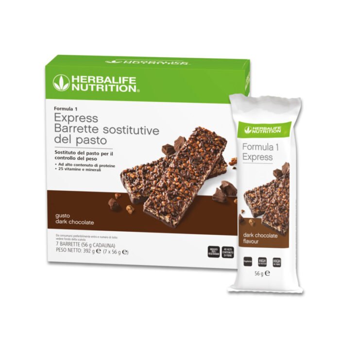 KIT Refrigerato Barrette Formula 1 Express Sostitutive del Pasto Dark Chocolate Cacao 84 pz